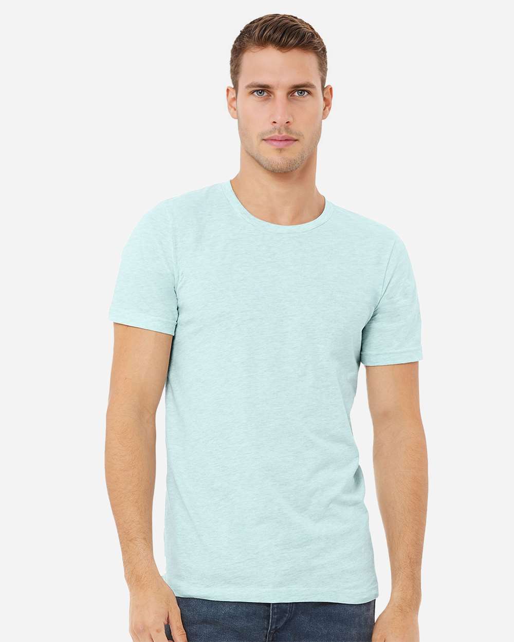 CVC Jersey Tee - OnModelFront - B00706272 - Heather Prism Ice Blue