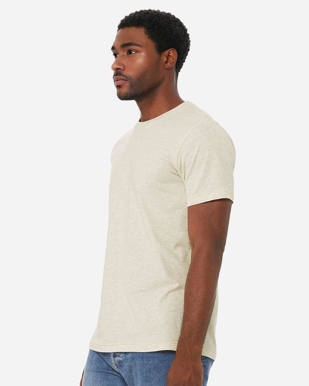 CVC Jersey Tee - OnModelSide - B00706242 - Heather Prism Natural