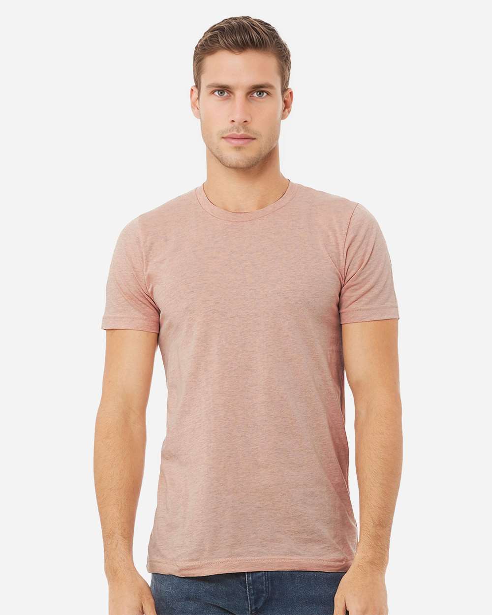CVC Jersey Tee - OnModelFront - B00706342 - Heather Prism Peach
