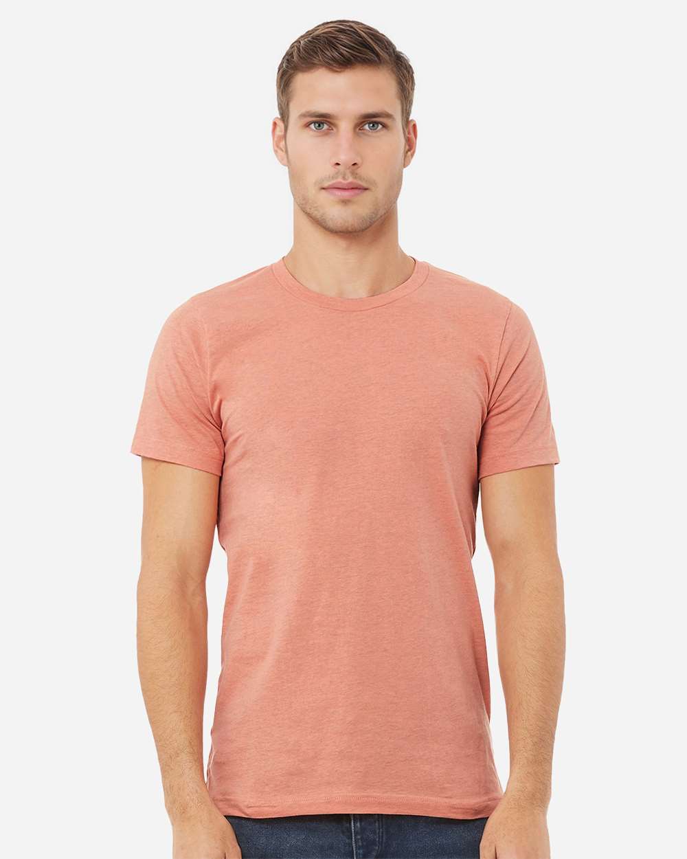 CVC Jersey Tee - OnModelFront - B00706352 - Heather Prism Sunset