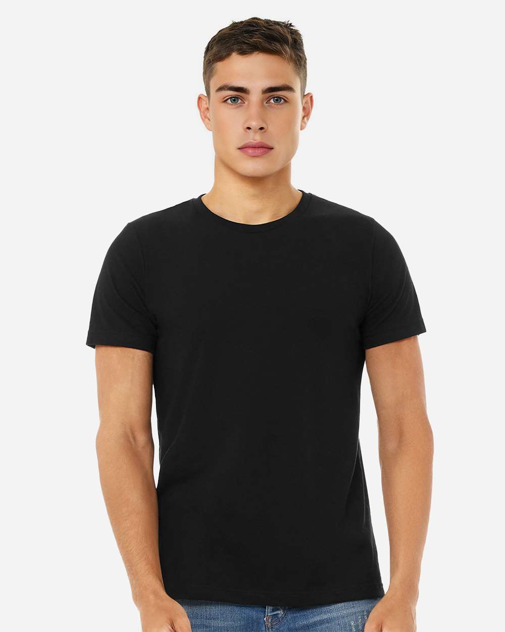 CVC Jersey Tee - OnModelFront - B00706502 - Solid Black Blend