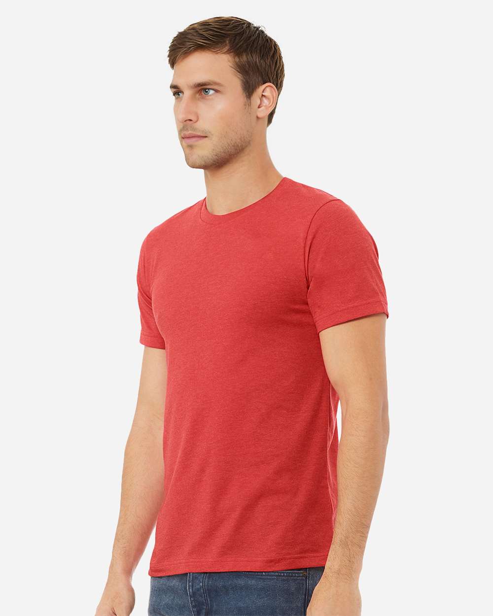 CVC Jersey Tee - OnModelSide - B00706702 - Heather Red