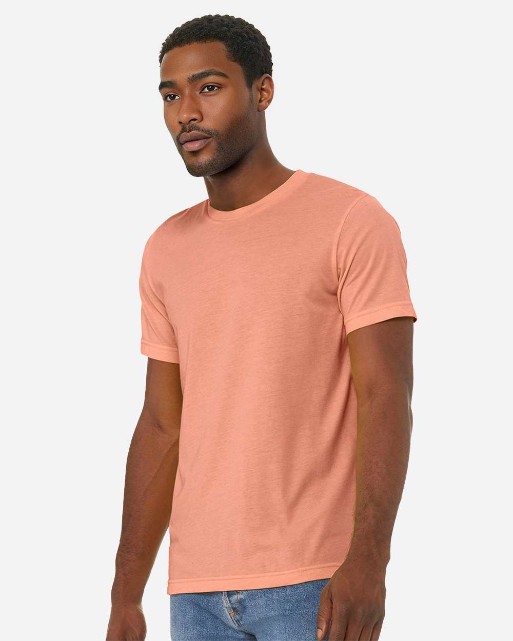 CVC Jersey Tee - OnModelSide - B00706772 - Heather Sunset