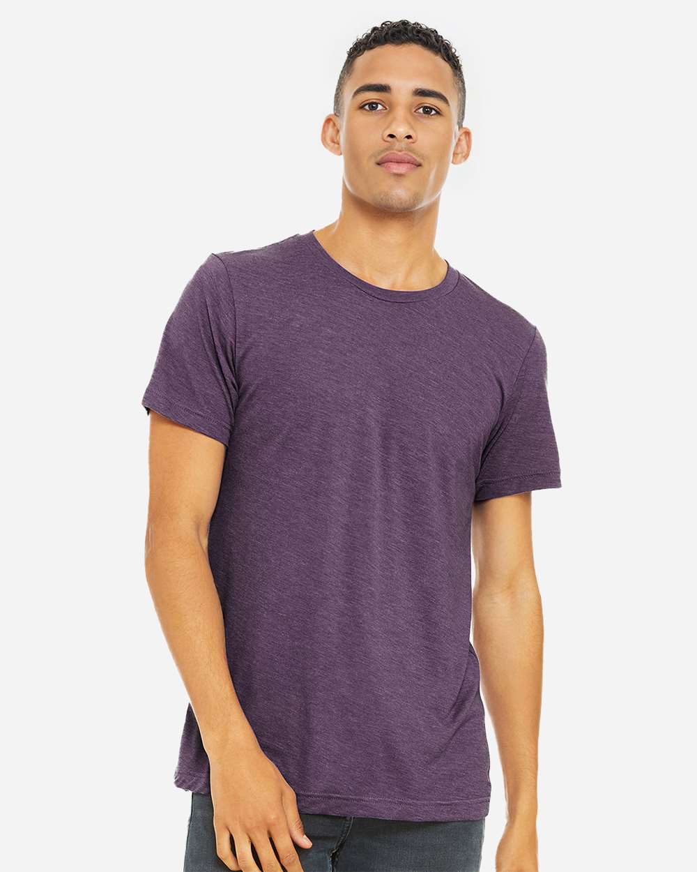CVC Jersey Tee - OnModelFront - B00706652 - Heather Team Purple