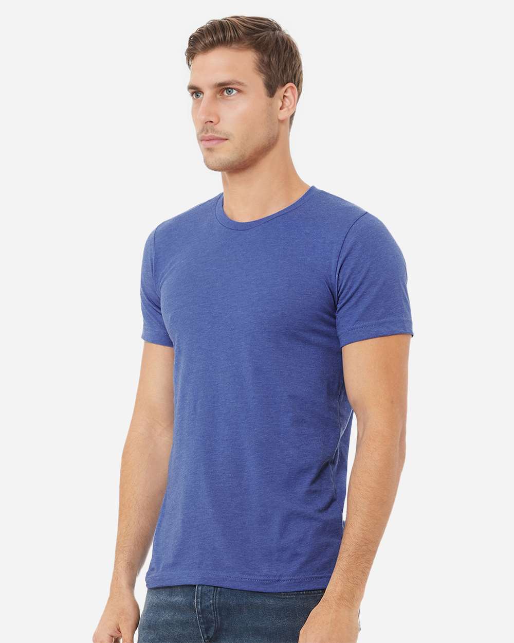 CVC Jersey Tee - OnModelSide - B00706782 - Heather True Royal