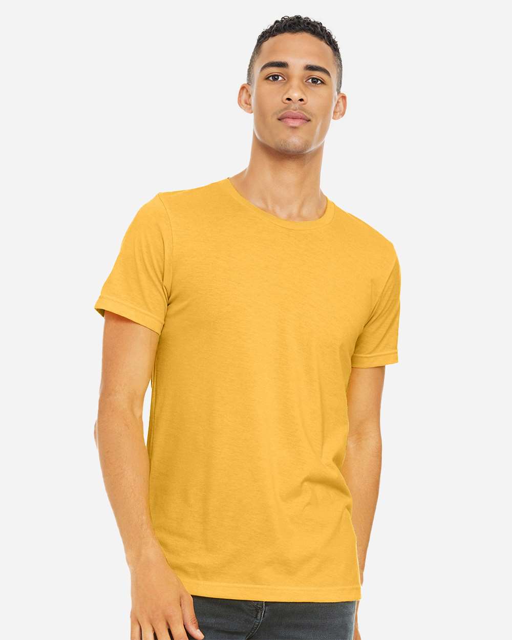 CVC Jersey Tee - OnModelFront - B00706122 - Heather Yellow Gold