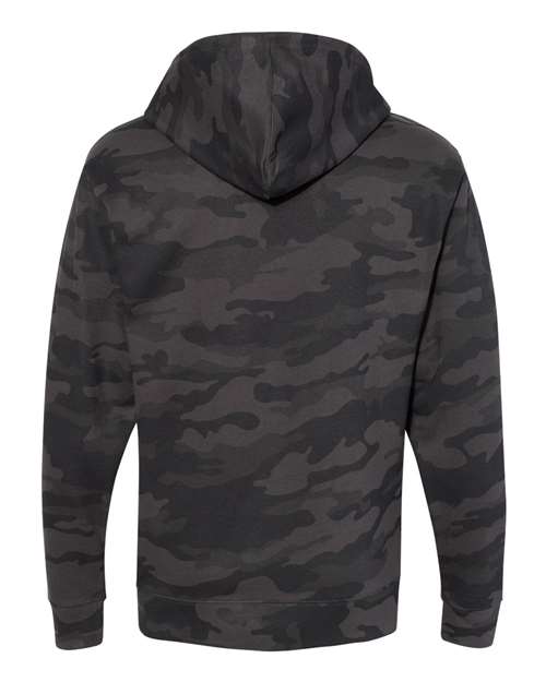 Midweight Hooded Sweatshirt - Back - B23676992 - Black Camo