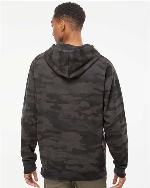 Midweight Hooded Sweatshirt - OnModelBack - B23676993 - Black Camo