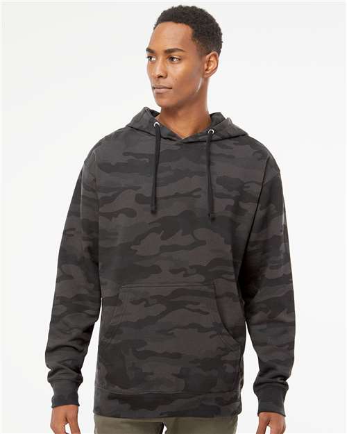 Midweight Hooded Sweatshirt - OnModelFront - B23676993 - Black Camo