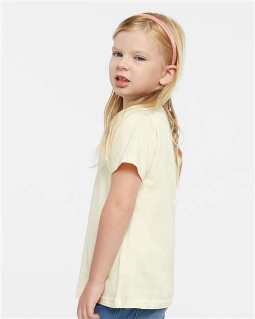 Toddler Fine Jersey Tee - OnModelSide - B31838233 - Natural