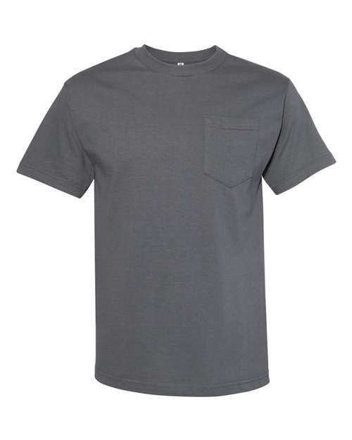 Classic Pocket T-Shirt - Front - B00337583 - Charcoal
