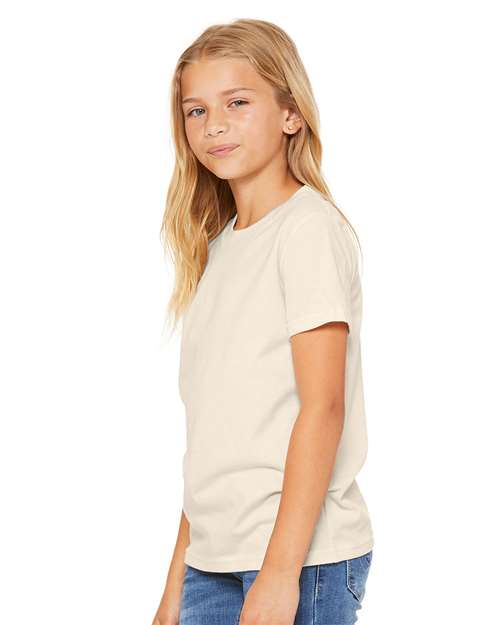 Youth Jersey Tee - OnModelSide - B38006223 - Natural