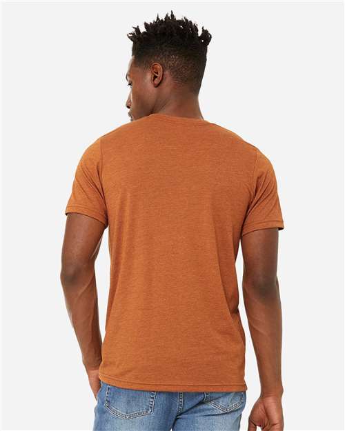 Unisex Sueded Tee - OnModelBack - B29706013 - Heather Autumn