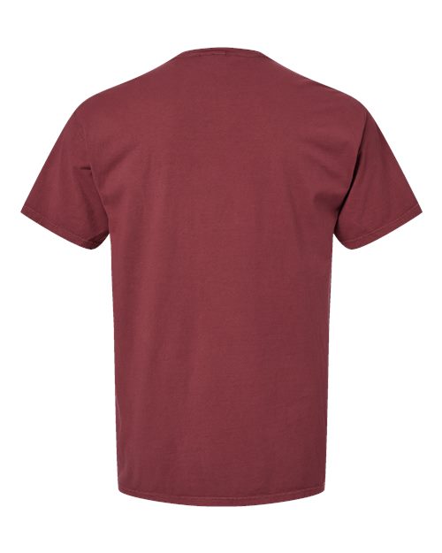 Garment-Dyed Pocket T-Shirt - Back - B35200323 - Cayenne