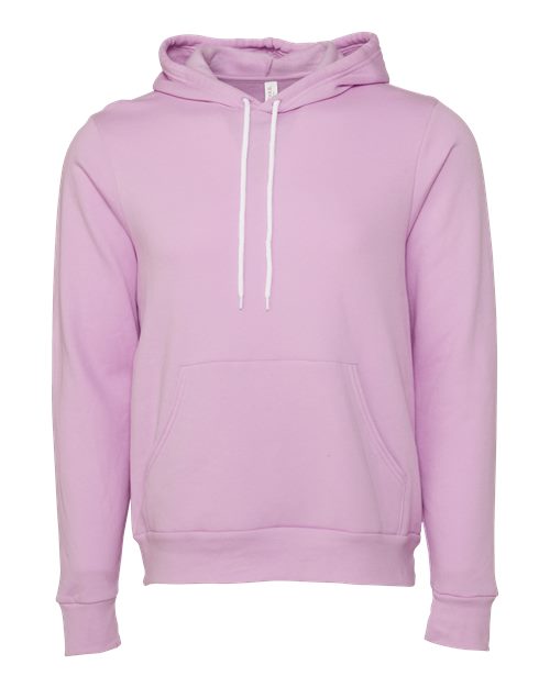 Sponge Fleece Hoodie - Front - B86306092 - Lilac