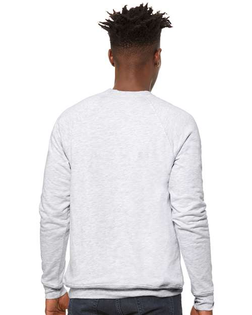 Sponge Fleece Raglan Crewneck Sweatshirt - OnModelBack - B85106022 - Ash