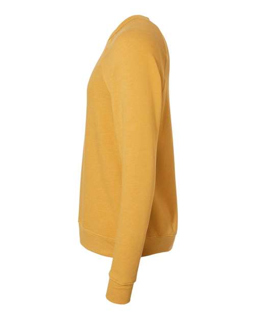 Sponge Fleece Raglan Crewneck Sweatshirt - DirectSide - B85106402 - Heather Mustard