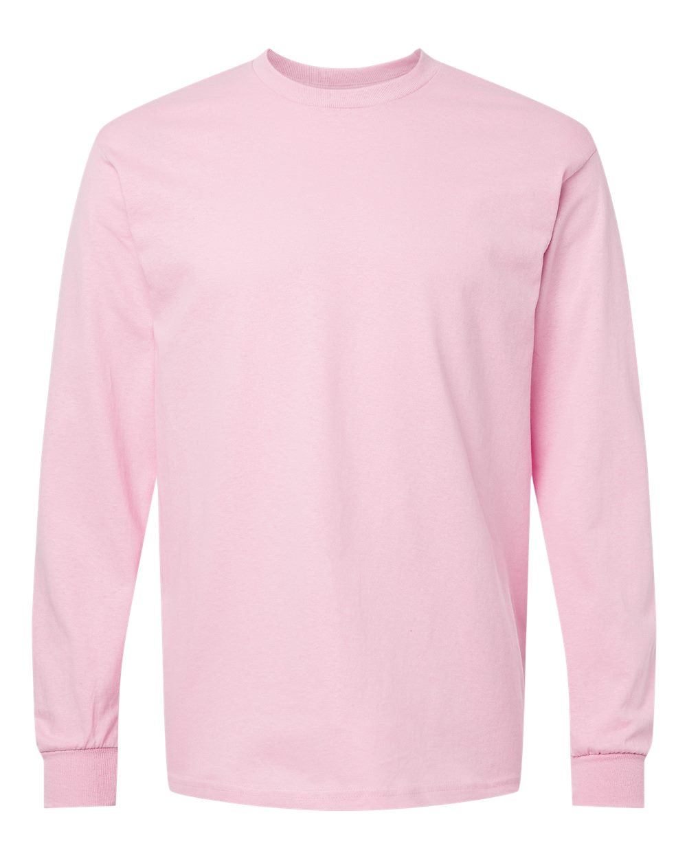 Heavy Cotton™ Long Sleeve T-Shirt - Front - B04060303 - Light Pink
