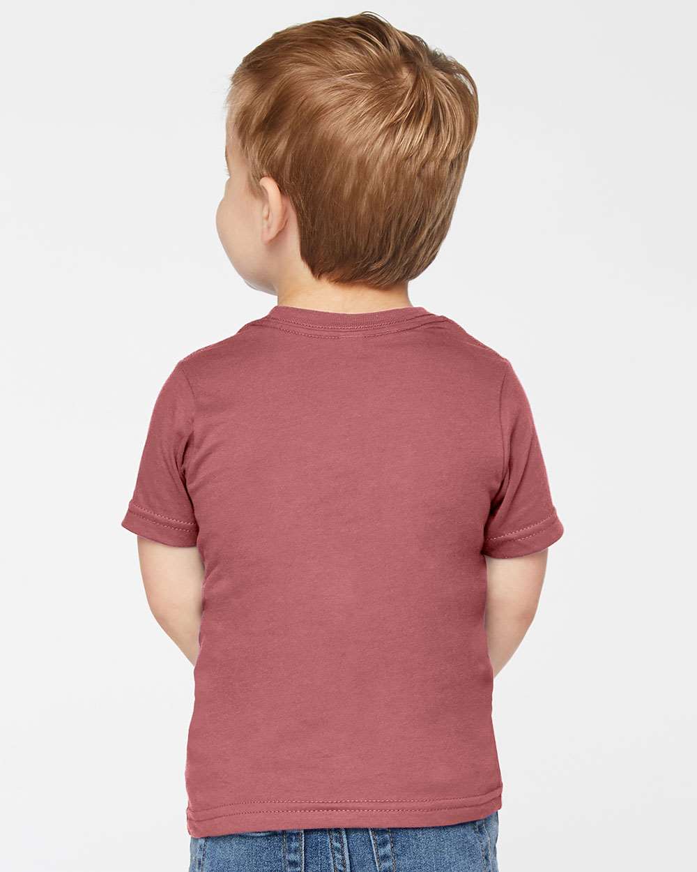 Toddler Fine Jersey Tee - OnModelBack - B31838533 - Rouge