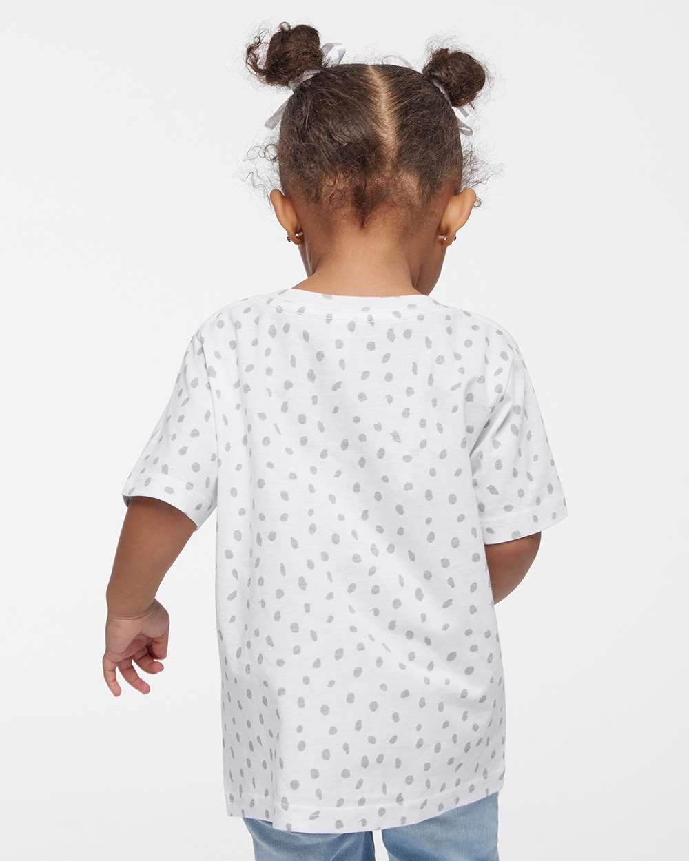 Toddler Fine Jersey Tee - OnModelBack - B31838963 - White Spot