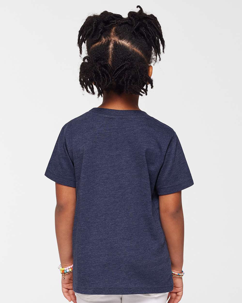 Toddler Fine Jersey Tee - OnModelBack - B31838413 - Vintage True Navy