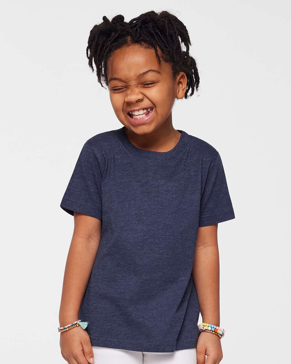 Toddler Fine Jersey Tee - OnModelFront - B31838413 - Vintage True Navy
