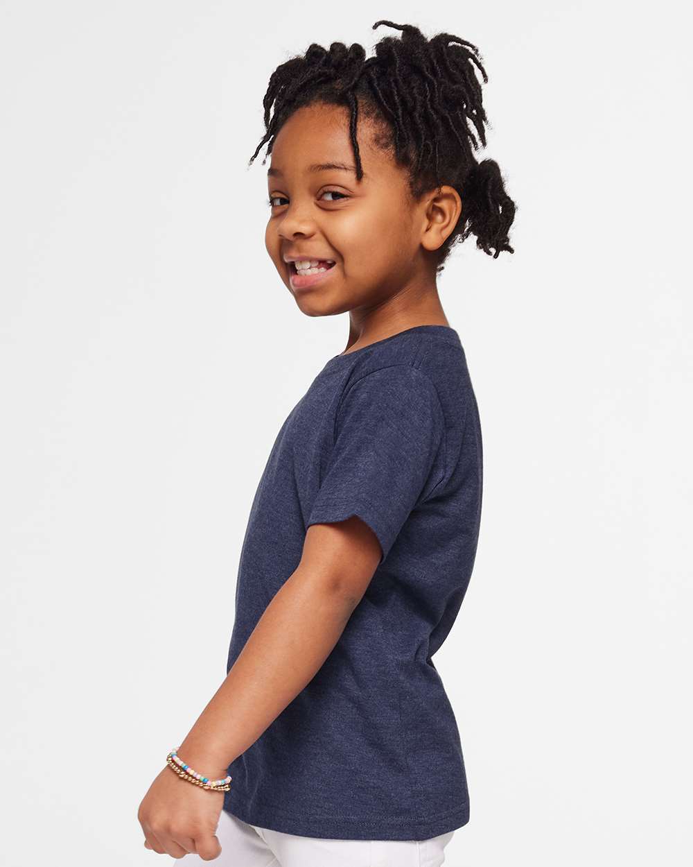 Toddler Fine Jersey Tee - OnModelSide - B31838413 - Vintage True Navy