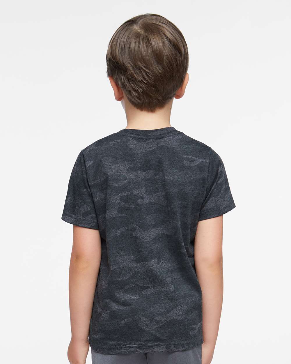 Toddler Fine Jersey Tee - OnModelBack - B31838953 - Storm Camo