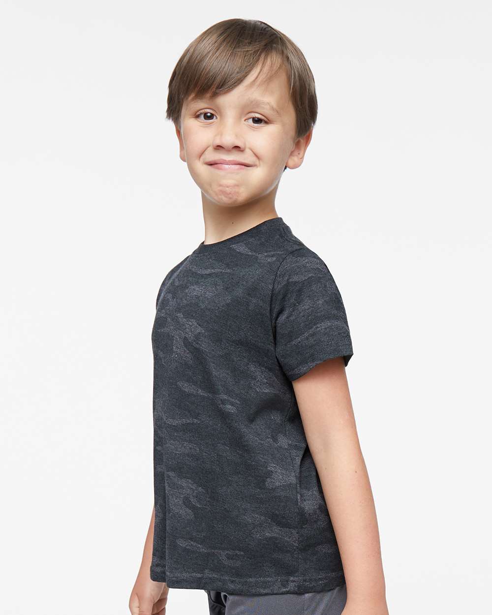 Toddler Fine Jersey Tee - OnModelSide - B31838953 - Storm Camo