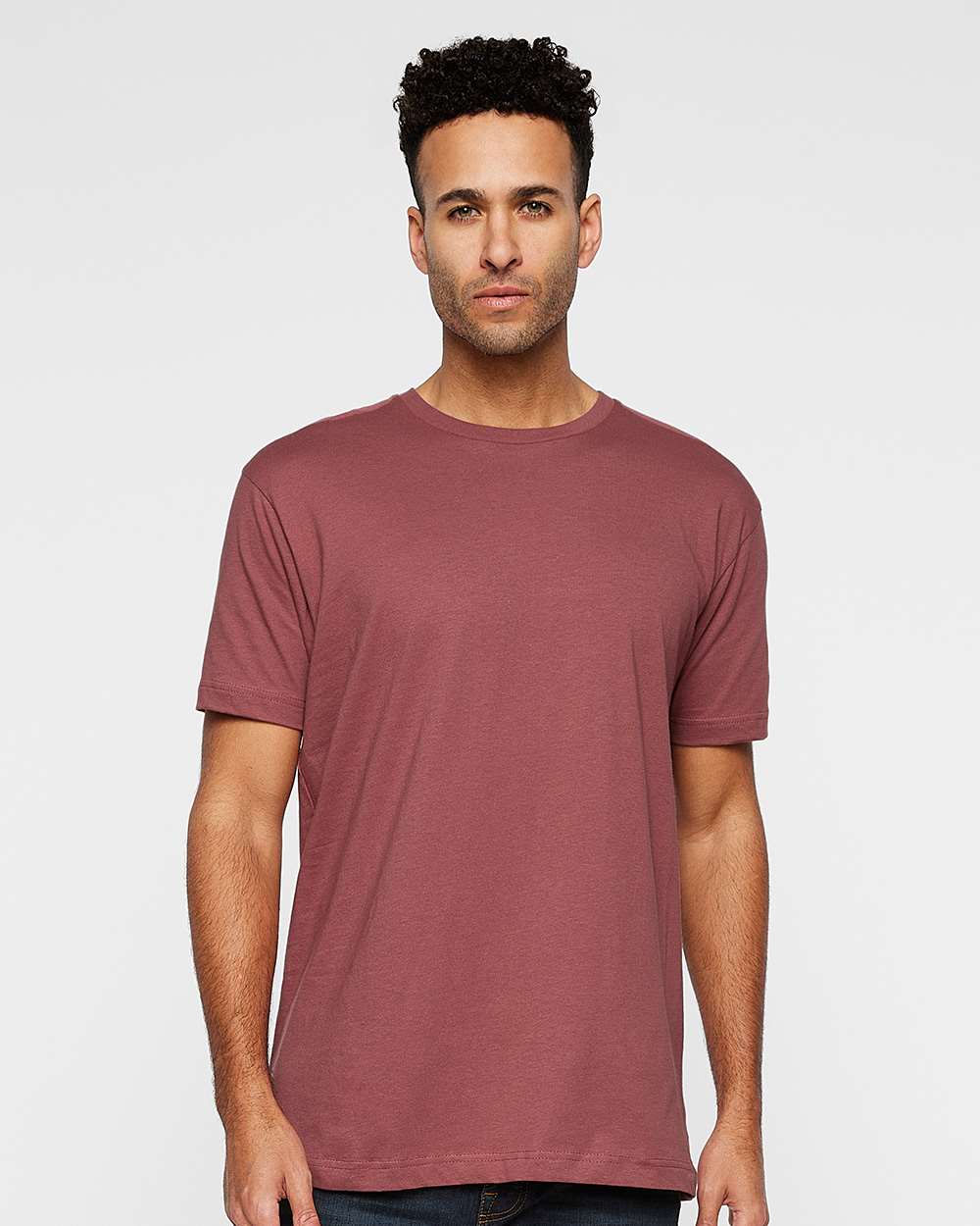 Fine Jersey Tee - OnModelFront - B00638514 - Rouge