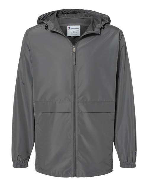 Unisex Full-Zip Anorak Jacket - Front - B63184584 - Graphite