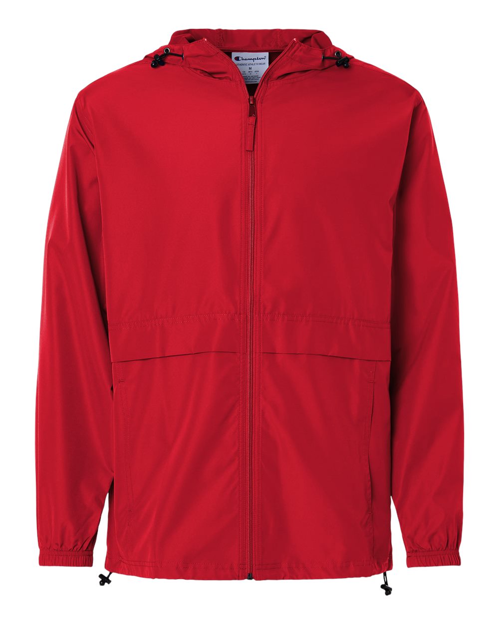 Full-Zip Anorak Jacket - Front - B63184703 - Scarlet