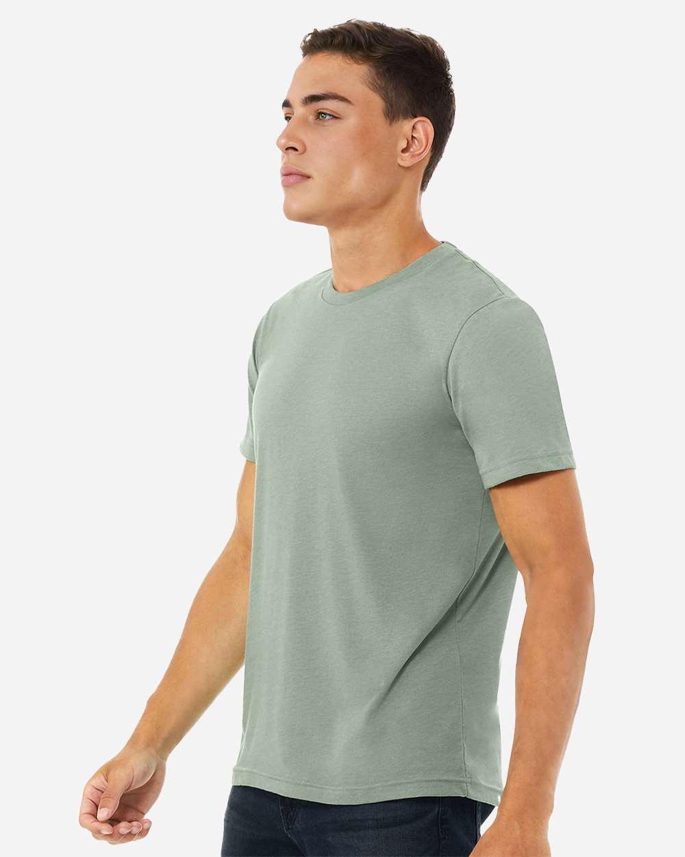 CVC Jersey Tee - OnModelSide - B00706102 - Heather Sage
