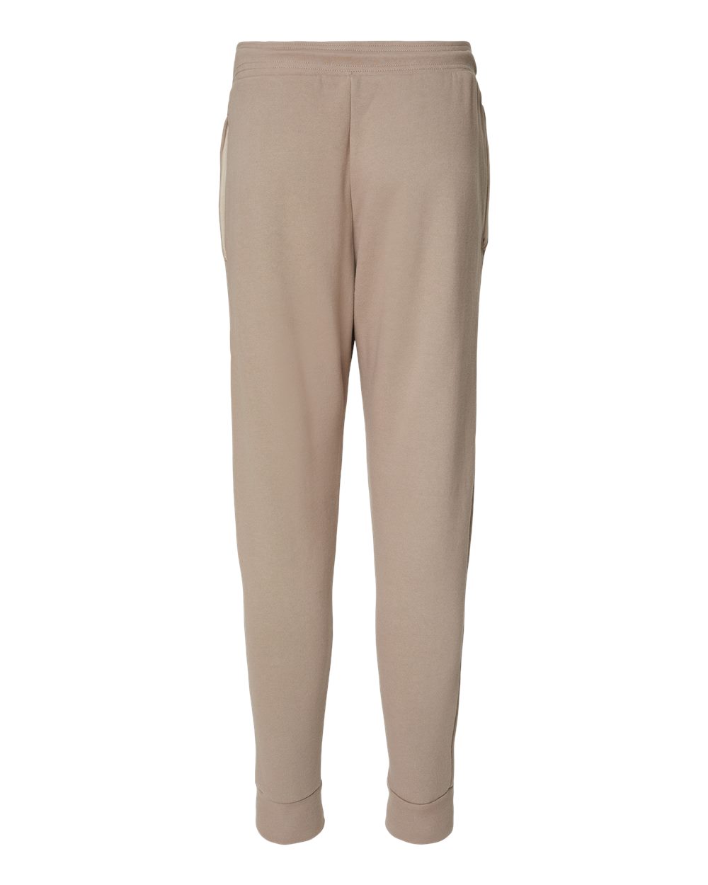 Unisex Sponge Fleece Jogger Sweatpants - Back - B36806242 - Tan
