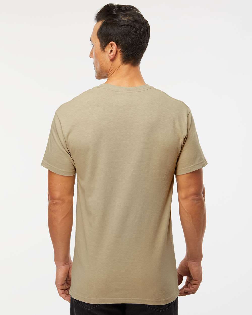 Gold Soft Touch T-Shirt - OnModelBack - B01542733 - Sand