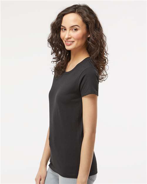 Women's Gold Soft Touch T-Shirt - OnModelSide - B01642502 - Black