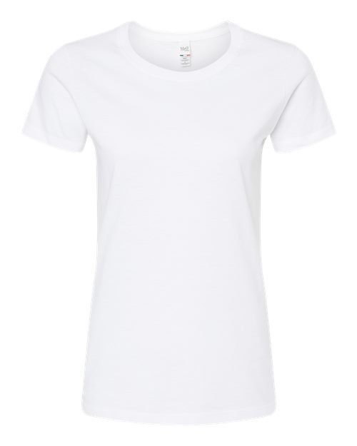 Women's Gold Soft Touch T-Shirt - Front - B01642002 - White