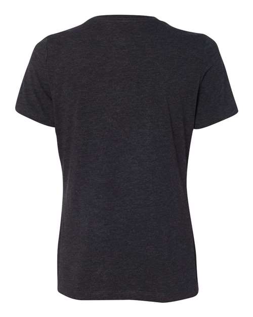 Women’s Relaxed Fit Triblend Tee - Back - B30506093 - Charcoal Black Triblend