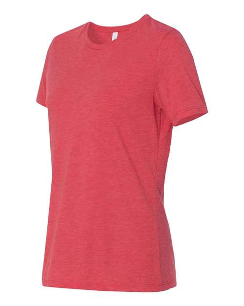 Women’s Relaxed Fit Triblend Tee - Side - B30506703 - Red Triblend