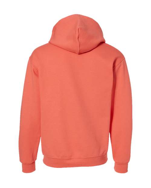 NuBlend® Hooded Sweatshirt - Back - B22035623 - Sunset Coral