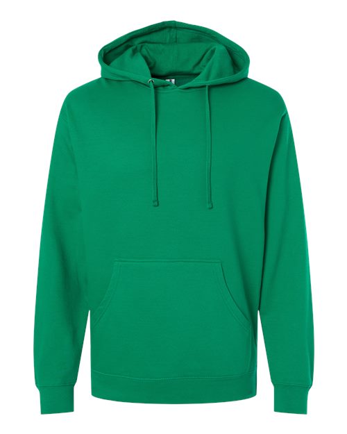 Midweight Hooded Sweatshirt - Front - B23676073 - Kelly Green
