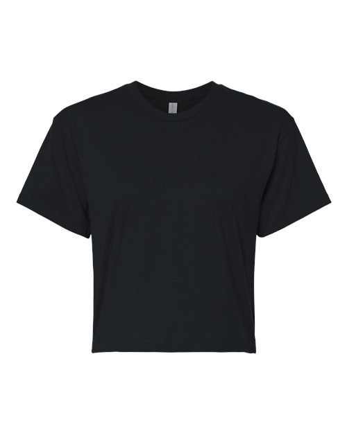 Women's Ideal Crop Top - Front - B02718502 - Black