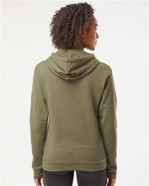 Malibu Hoodie - OnModelBack - B03018062 - Heather Military Green