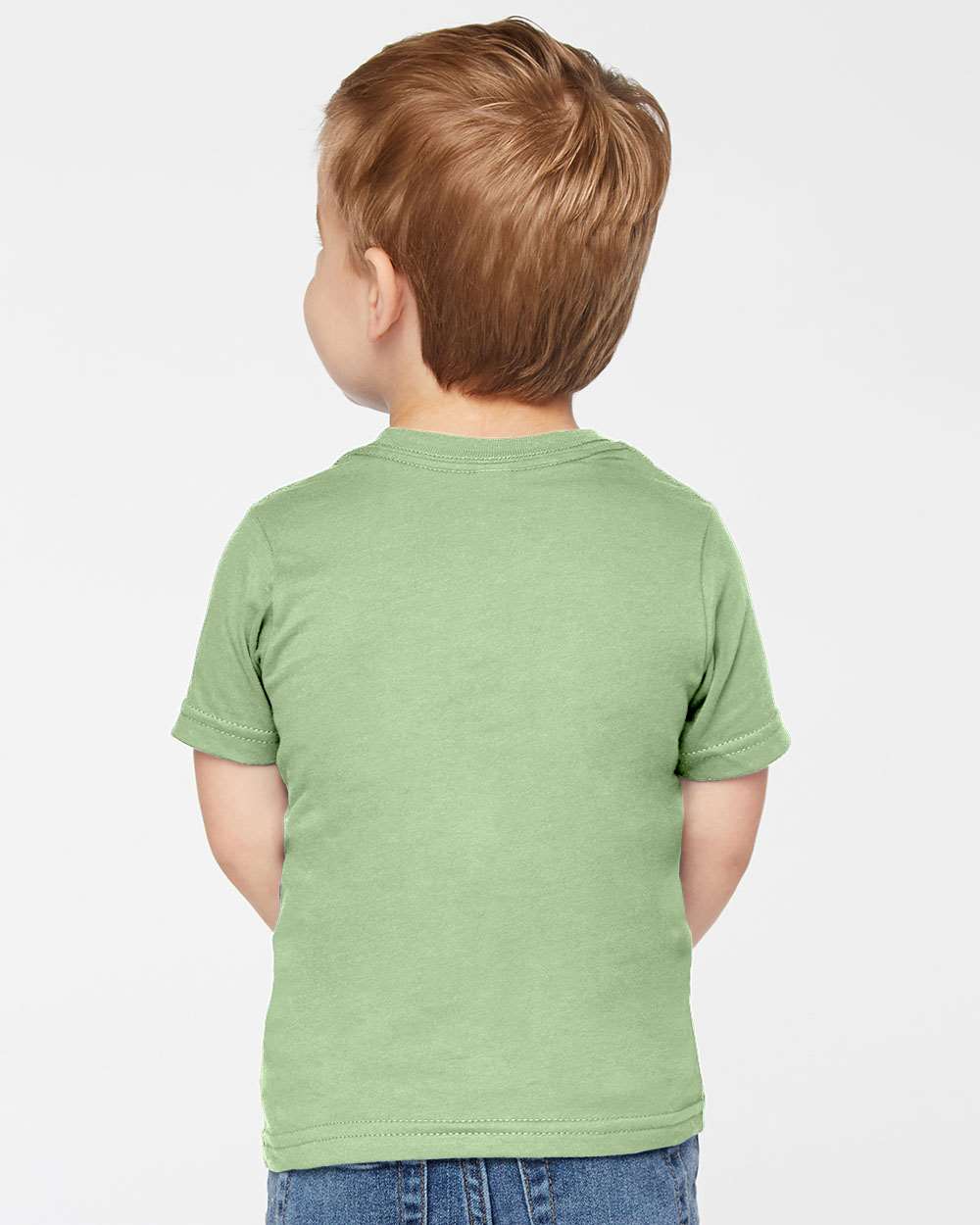 Toddler Fine Jersey Tee - OnModelBack - B31838913 - Sage