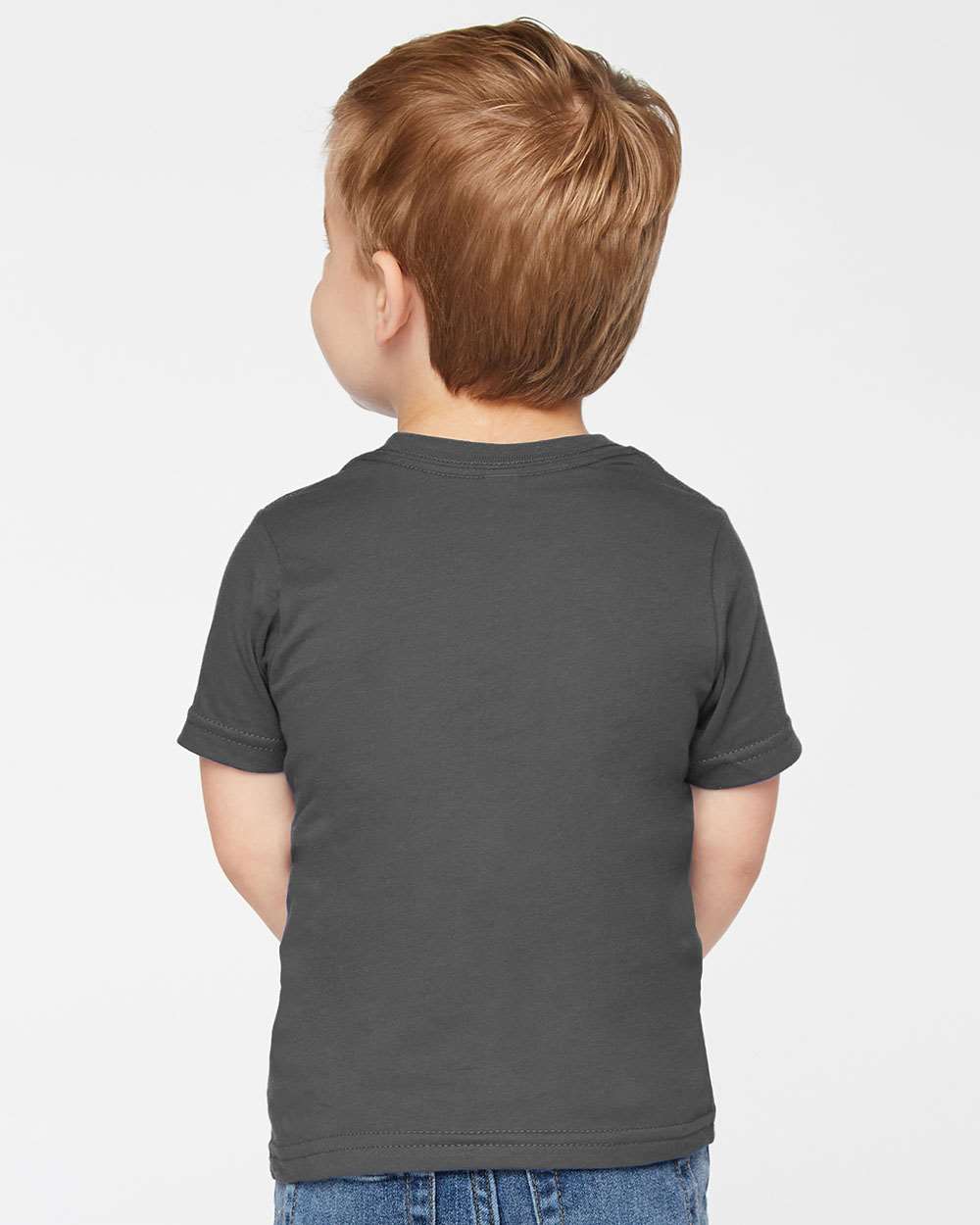 Toddler Fine Jersey Tee - OnModelBack - B31838893 - Slate