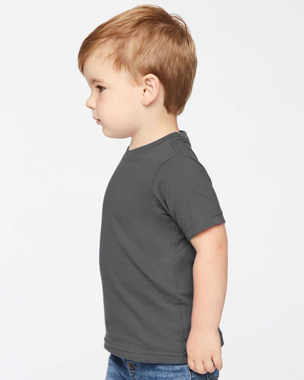 Toddler Fine Jersey Tee - OnModelSide - B31838893 - Slate