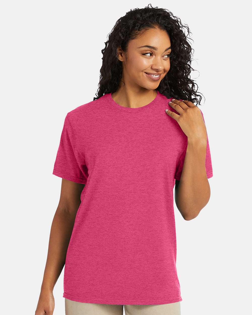 Perfect-T T-Shirt - OnModelFront - B00600793 - Wow Pink Heather
