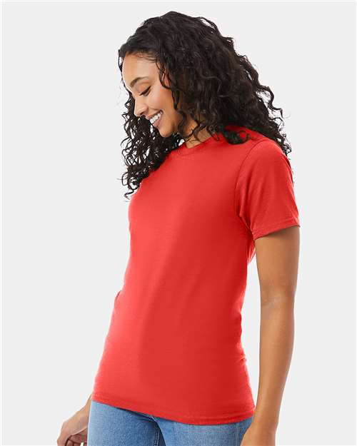 Unisex Beefy-T® T-Shirt - OnModelSide - B01500775 - Poppy Red