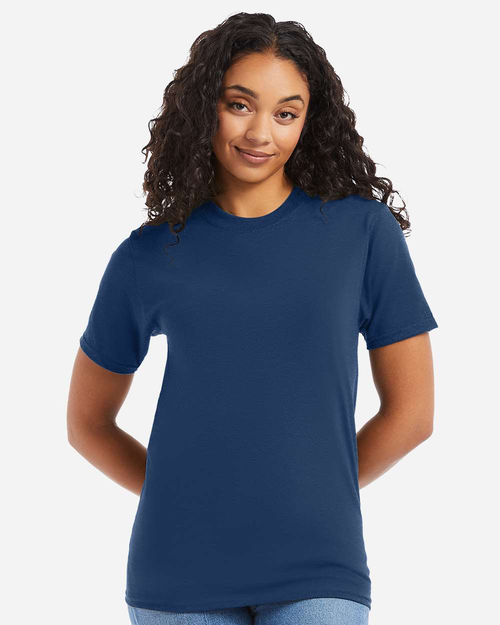 Beefy-T® T-Shirt - OnModelFront - B01500803 - Regal Navy