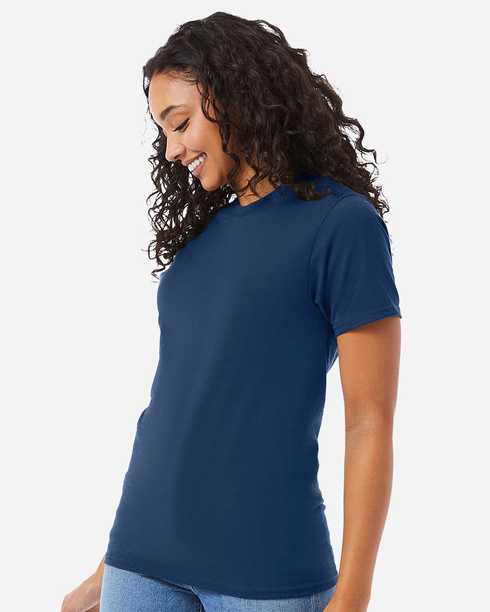 Beefy-T® T-Shirt - OnModelSide - B01500803 - Regal Navy